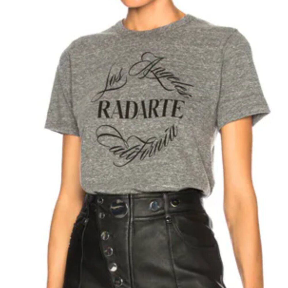 Rodarte "Radarte - Los Angeles California” Grey Graphic Tee – Size S